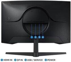 Samsung Odyssey G5 G55C Curved Monitor, 27" QHD VA Display, 165Hz Refresh Rate, 1ms (MPRT) Response Time, 1000R Curvature, AMD FreeSync Technology, Black , LS27CG552EMXUE